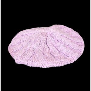 American Girl Lavender Knit Doll Beret Hat toboggan cap beanie